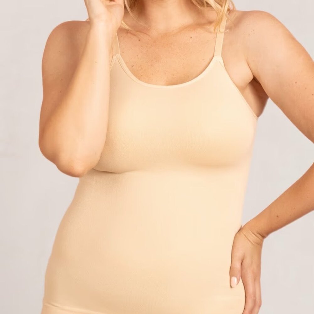 Empetua Scoop Neck Cami in Nude size L Shapermint 0574